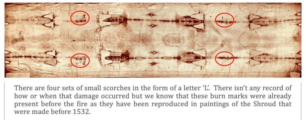 Shroud Full burn holes with text