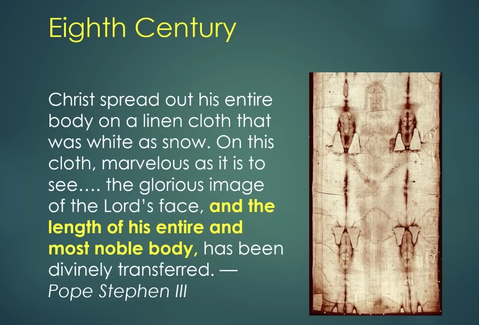 Pope Stephen III Quotation